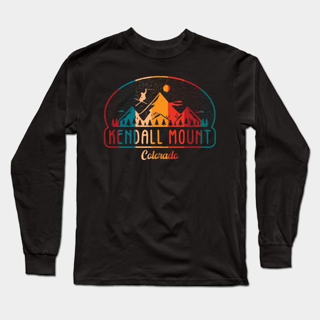 Kendall Mountain  COLORADO Long Sleeve T-Shirt by Niceartshop